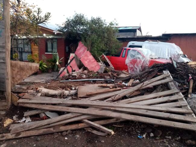 La segunda de las casas afectadas. / ADN.cl