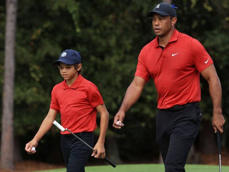 Golf: Tiger y Charlie Woods brillaron en el PNC Championship