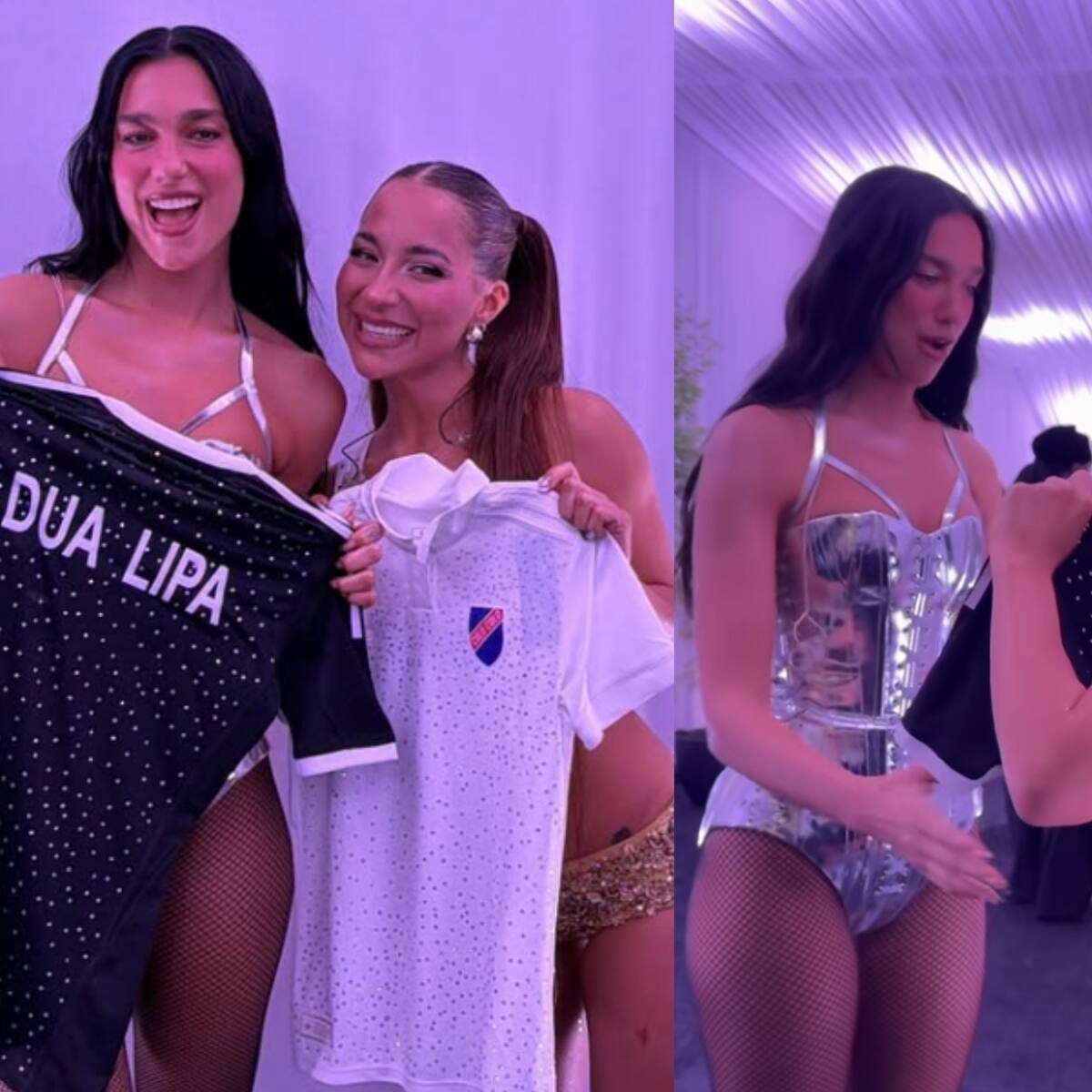 “Es maravillosa”: Princesa Alba le regala a Dua Lipa una camiseta de Colo Colo