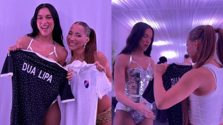 “Es maravillosa”: Princesa Alba le regala a Dua Lipa una camiseta de Colo Colo