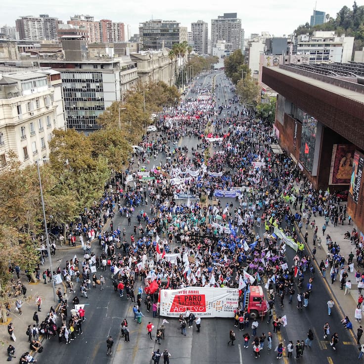 Cortes de tránsito en Santiago: estas son las calles afectadas por la marcha del Día del Trabajador