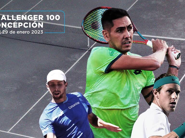 Con dos chilenos inscritos: oficializan lista de tenistas para la disputa del Dove Men+Care Challenger Concepción