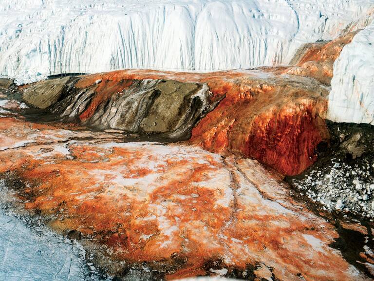 Así son las “Cataratas de Sangre”, la peculiar y rojiza locación de la Antártida que desconcertó a los científicos