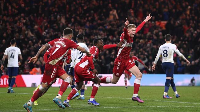 Middlesbrough sorprendió y eliminó al Tottenham de la FA Cup