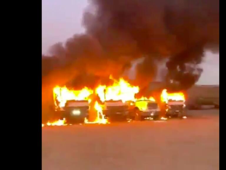 Ataque incendiario dejó al menos 12 camiones en Angol