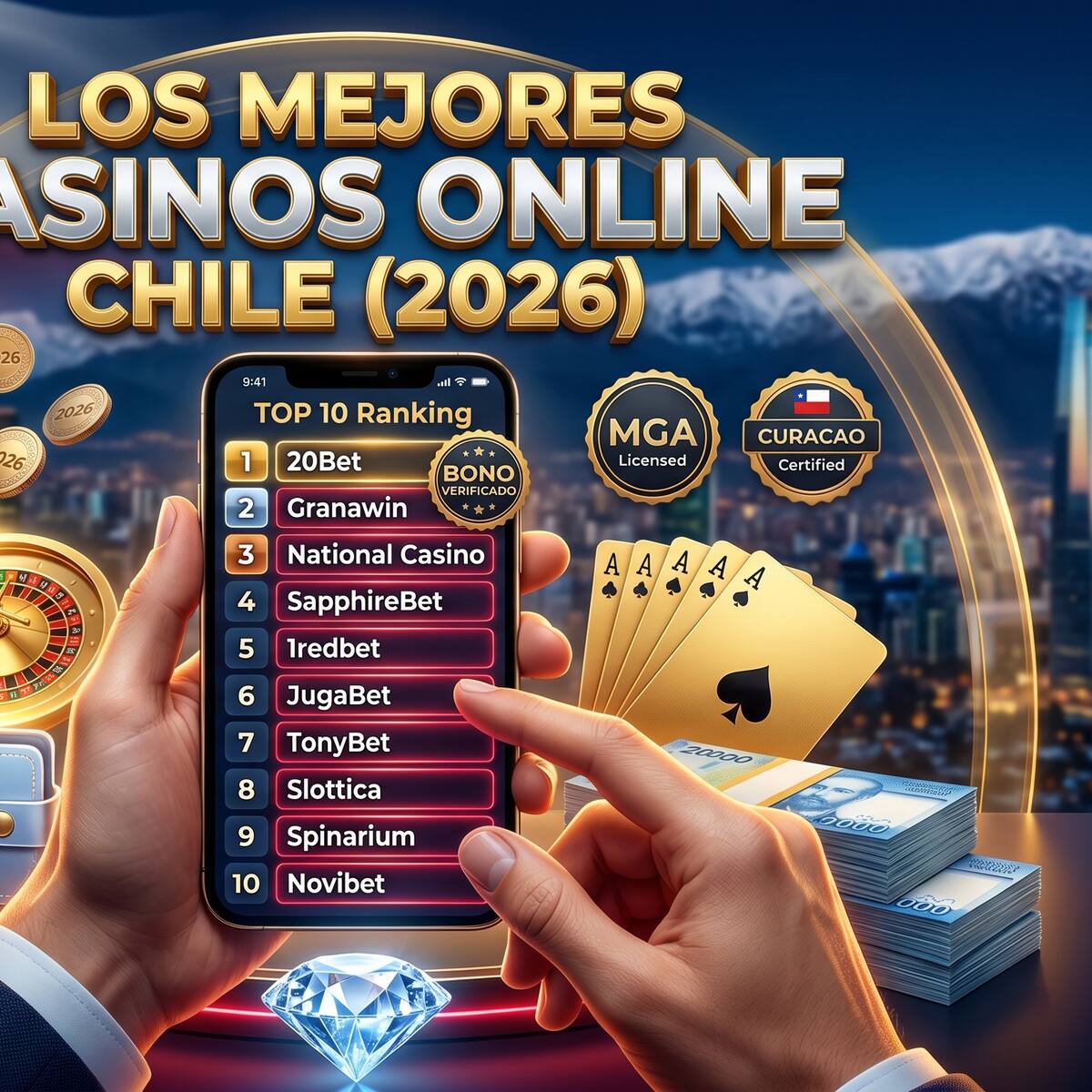 Mejores casinos online en Chile (2026): ranking Top 10 y guía práctica