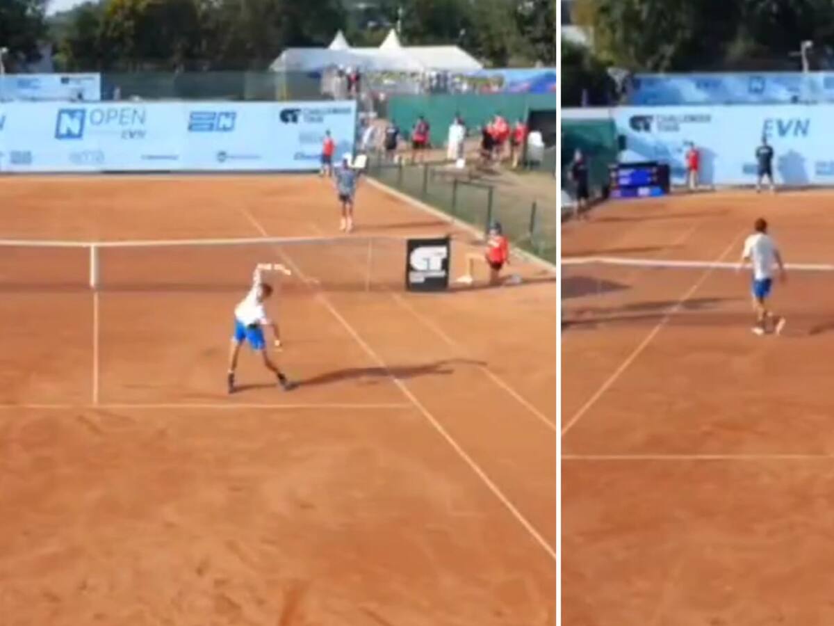 Lanzamiento de raquetas, gritos y cantos: tenistas protagonizan insólito final de partido en el Challenger de Tulln