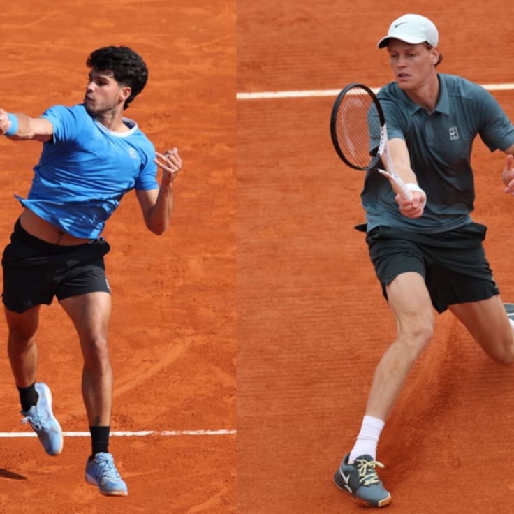 Alcaraz y Sinner se enfrentarán por primera vez en el año buscando el título de Montecarlo: horario y transmisión por TV