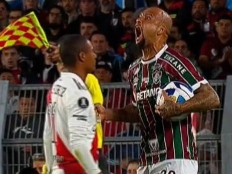 ¡Se volvió loco! El desaforado grito de Felipe Melo en la derrota de Fluminense ante River