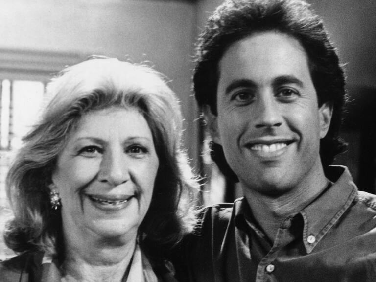SEINFELD -- Pictured: (l-r) Liz Sheridan as Helen Seinfeld, Jerry Seinfeld as Jerry Seinfeld (Photo by NBCU Photo Bank/NBCUniversal via Getty Images via Getty Images)