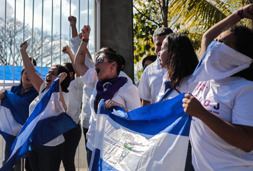Manifestaciones contra el régimen de Daniel Ortega en Nicaragua