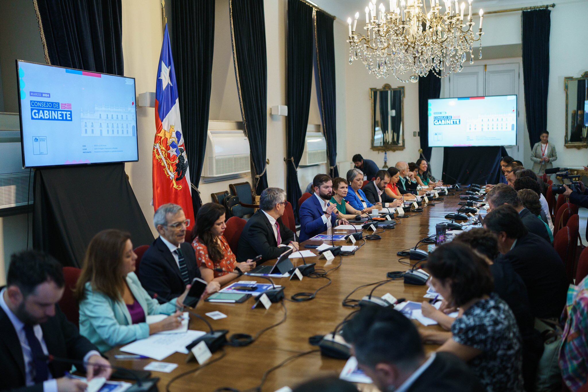 X @GabrielBoric | Presidente Gabriel Boric y sus ministros y ministras