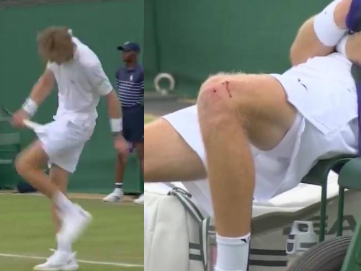 Se provocó heridas: el descontrol de Rublev en su debut y despedida en Wimbledon 2024