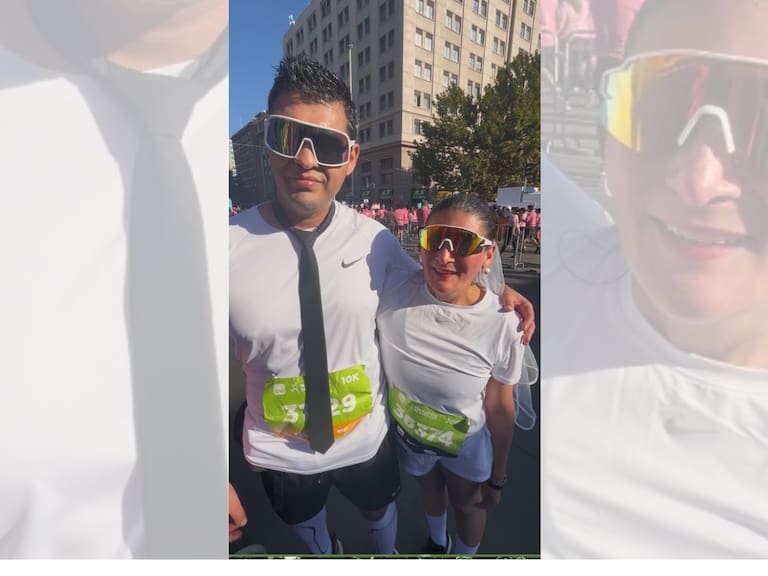 La escena más tierna del Maratón de Santiago 2026: “Nos vamos a casar, siempre corremos juntos...”