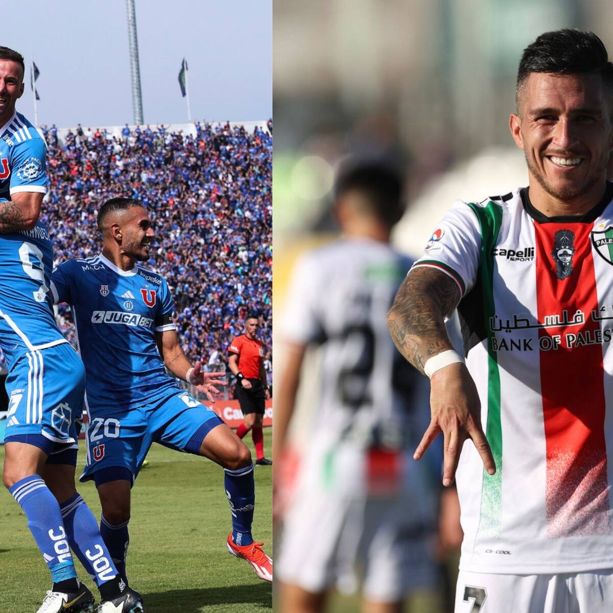 Líder vs sublíder: cuándo y cómo ver el partido entre la U y Palestino