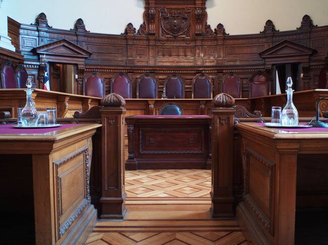 Getty Images | Sala de la justicia en el Palacio de Tribunales de Chile