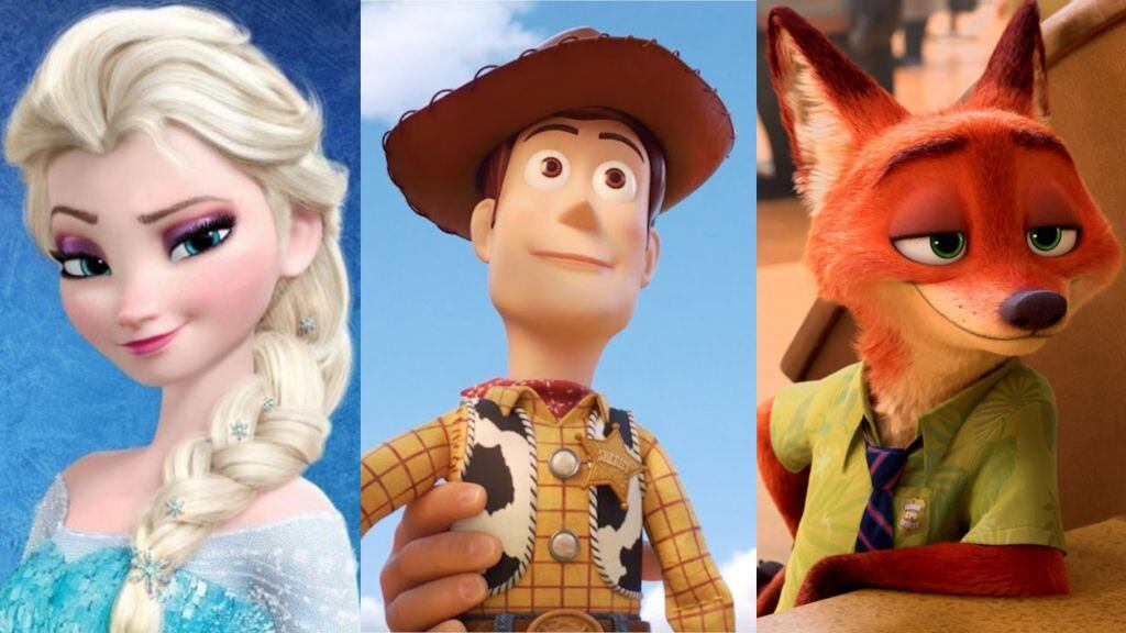 disney - películas animadas - Toy Story - Frozen - Zootopia