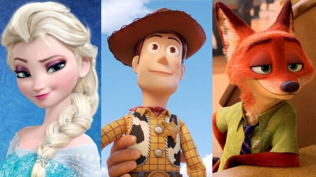 disney - películas animadas - Toy Story - Frozen - Zootopia
