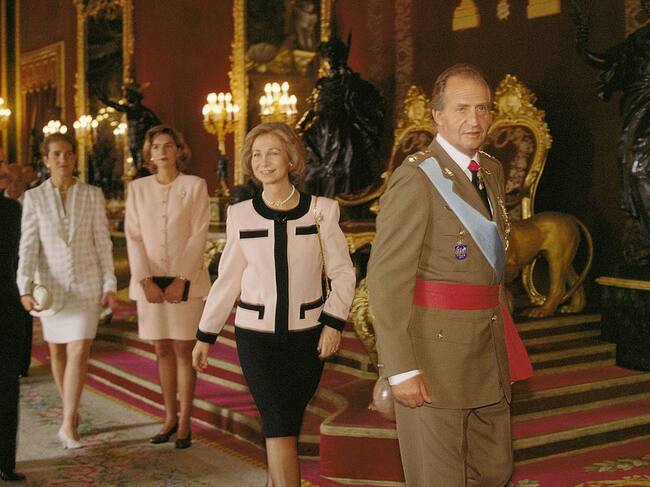 El rey benemérito Juan Carlos I en el palacio real