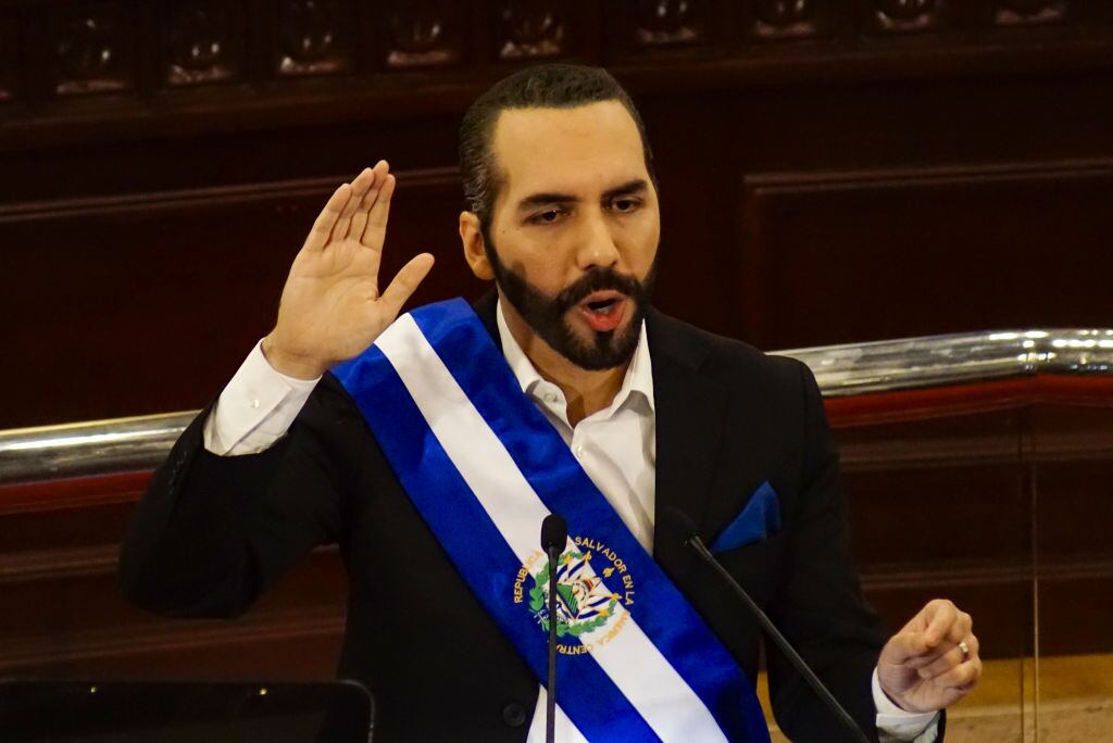 El mandatario salvadoreño Nayib Bukele