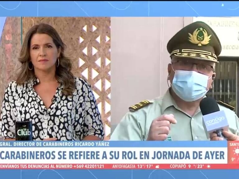 El tenso momento que se vivió entre Monserrat Álvarez y el General Director de Carabineros
