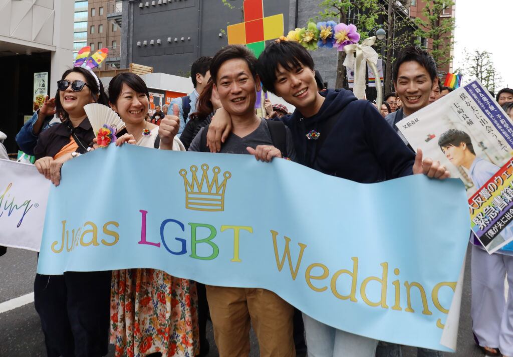 Marcha a favor del matrimonio igualitario en Tokio