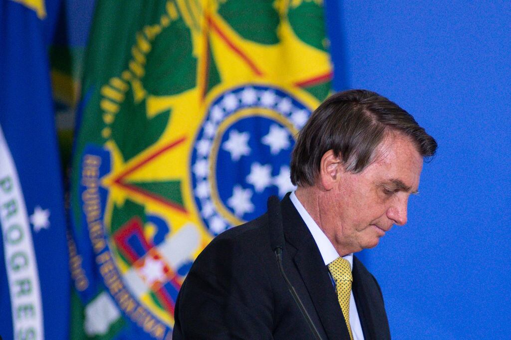 El ultraderechista Jair Bolsonaro en un acto en Brasilia