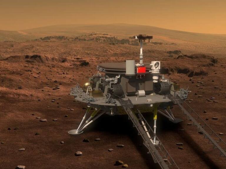 Segundo país en conseguirlo: China logró aterrizar en el planeta Marte su primer par de robots