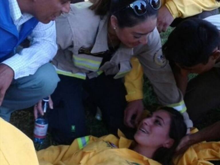 Desmayo de brigadista sorprendió a la vocera de Gobierno en pleno discurso