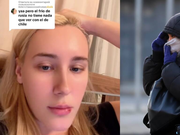 Rusa asegura que siente peor las bajas temperaturas en territorio chileno: “siento frío en Chile”