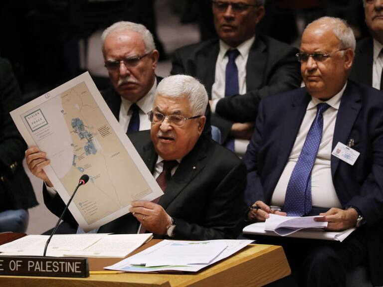 El presidente palestino Mahmud Abbas