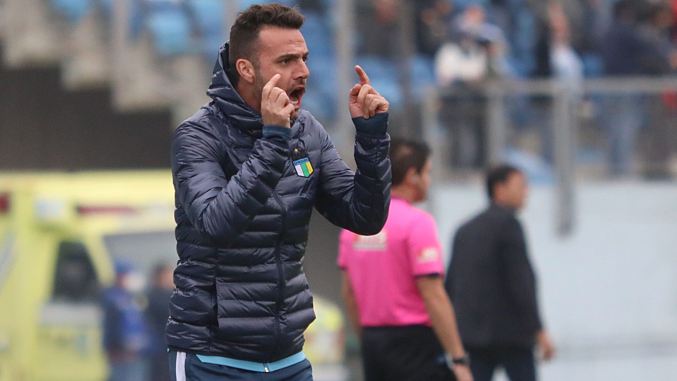 22 DE MAYO DE 2022/RANCAGUAEl director tecnico de O'Higgins, Mauricio Soso, durante el partido válido por el Campeonato Nacional AFP PlanVital 2022, entre O'Higgins y Colo Colo, disputado en el Estadio El Teniente de Rancagua.
FOTO: BYRON PEREZ/AGENCIAUNO