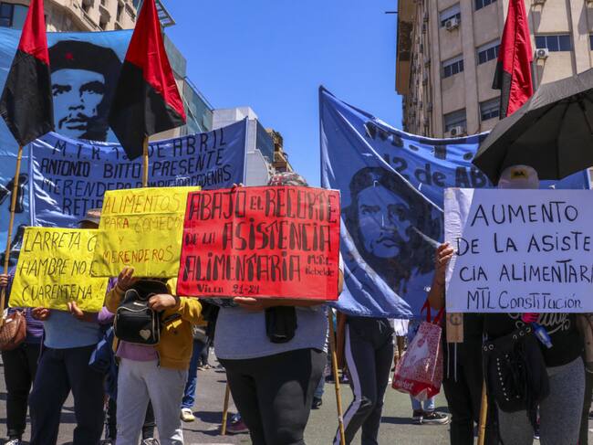Protestas contra la crisis alimentaria en Argentina