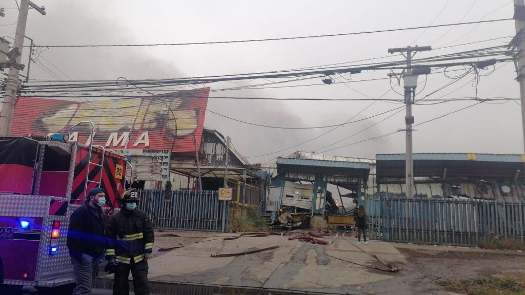 Incendio en Macul
