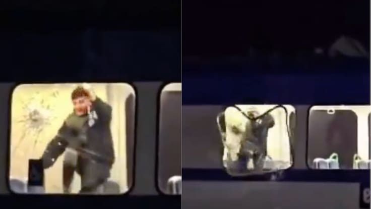 Confuso ataque en Metro de Valparaíso: pasajero habría sido apuñalado y sujeto escapó rompiendo un ventanal