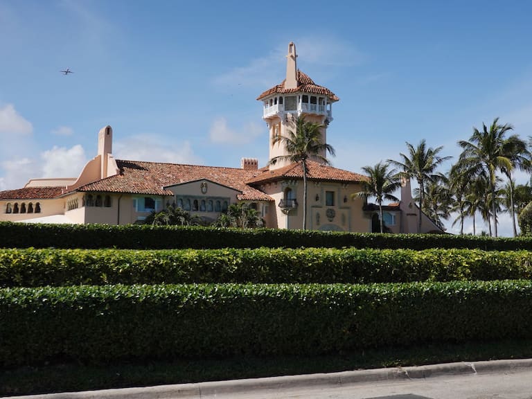 El resort Mar-a-Lago donde reside Donald Trump en Florida