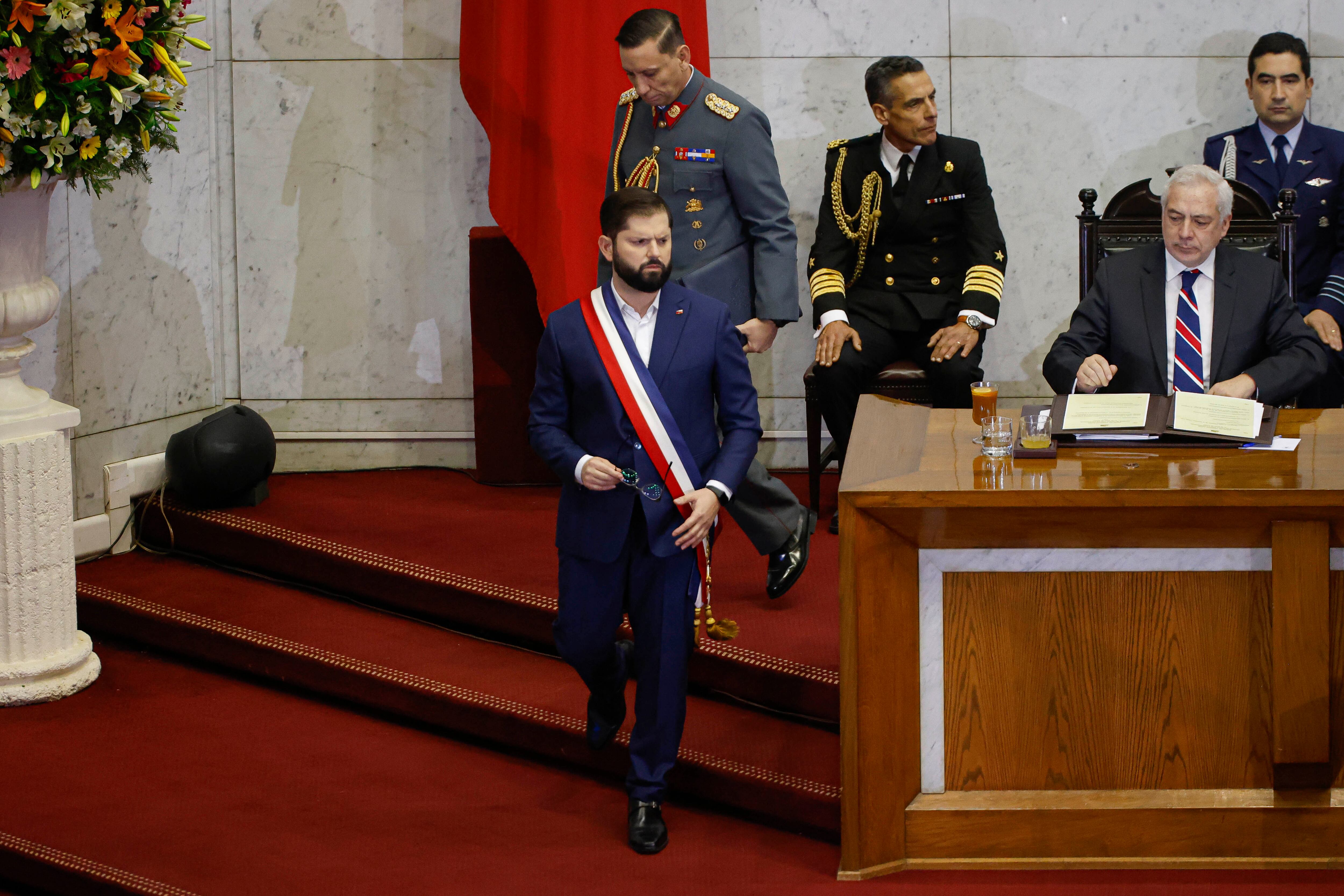 01 JUNIO 2025/ VALPARAISO
El Presidente de la República, Gabriel Boric Font, durante su última cuenta pública en el Congreso Nacional de Valparaiso.
FOTO: SEBASTIÁN RÍOS MORALES/UNO NOTICIAS