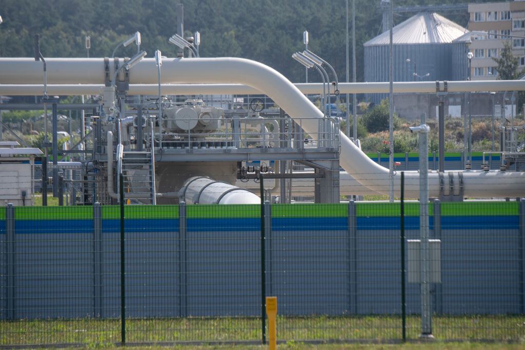 Una central de abastecimiento de gas en Alemania
