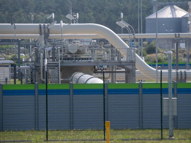 Una central de abastecimiento de gas en Alemania