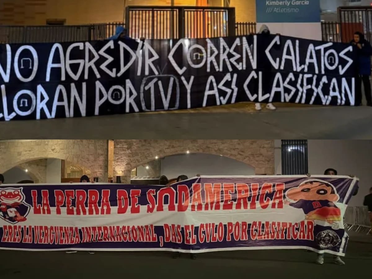 Hinchas de Alianza Lima calientan el ambiente previo al duelo con Universidad de Chile y llegan al hotel con provocaciones muy particulares