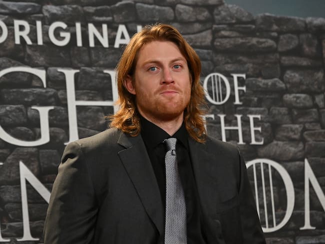 Irish actor and former rugby union player Peter Claffey poses as part of a red carpet event for the newly released HBO MAX production series "A Knight of the Seven Kingdoms", the new prequel of the Game of Thrones saga, in Rome on January 15, 2026. (Photo by Andreas SOLARO / AFP via Getty Images)
