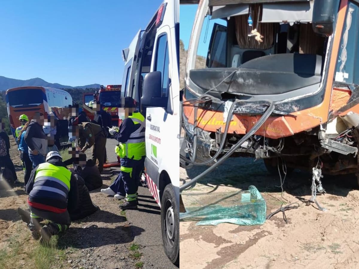 Grave accidente en Valparaíso: choque entre bus y auto deja dos muertos y más de 20 heridos