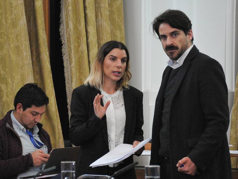 30 DE ABRIL DEL 2024 / SANTIAGO
De izquierda a derecha, diputada Maite Orsini y el diputado Gonzalo Winter.
Las Comisiones unidas de Constitución, Legislación, Justicia y Reglamento, y de Seguridad Ciudadana celebran sesión especial con el propósito de la tramitación en particular del proyecto de ley que “Establece normas generales sobre el uso de la fuerza para el personal de las fuerzas de orden y seguridad pública y de las fuerzas armadas en las circunstancias que se señala”.
FOTO: VICTOR HUENANTE / AGENCIAUNO