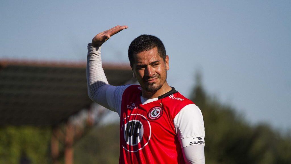 28 de Marzo de 2015/VILLARRICA Jorge Acuña durante el partido valido por la 12 fecha 2da rueda Fase Nacional de la Primera B 2014-2015, entre Deportes Temuco vs Union deportes San Felipe , jugado en el estadio Municipal de Villarrica
FOTO:DAVID CORTES SEREY/AGENCIAUNO