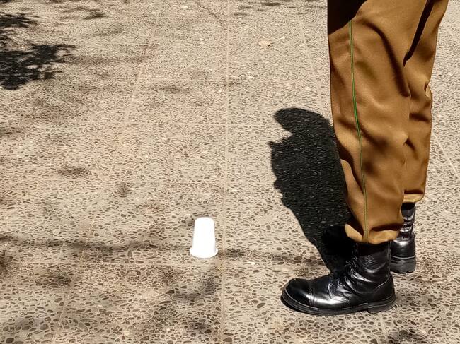 Imagen del sitio del suceso donde se encontraría el casquillo de bala. / ADN.cl