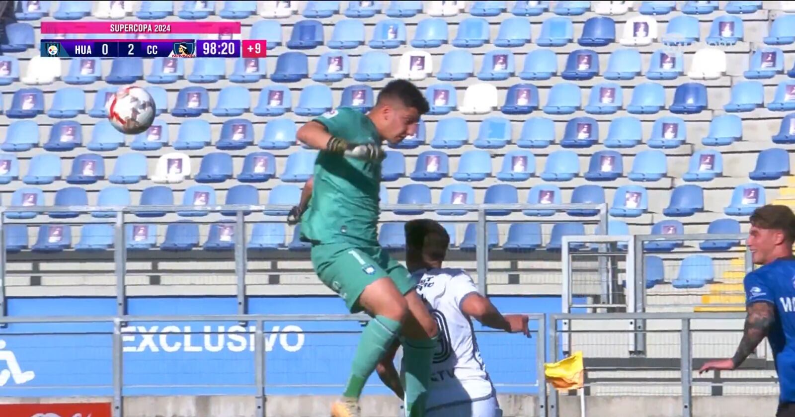 La insólita expulsión que sufrió Huachipato ante Colo Colo en la final de la Supercopa 2024 | Captura de pantalla TNT Sports