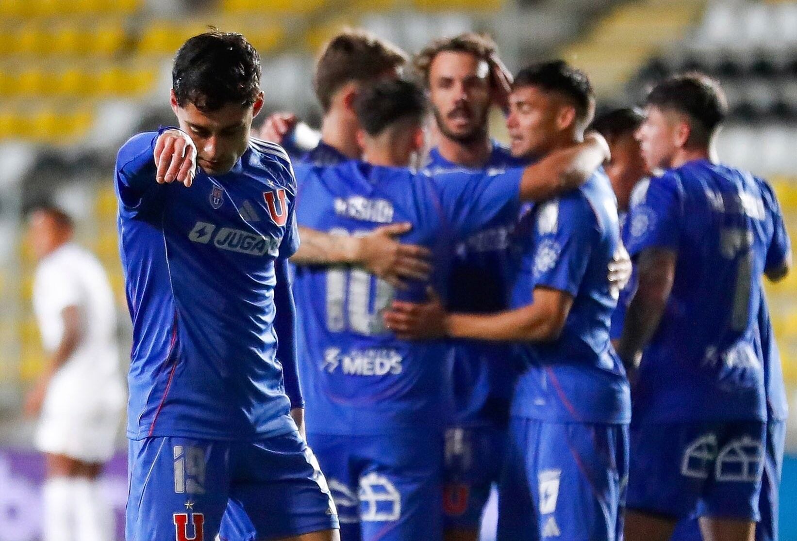 El festejo de la U tras avanzar en Copa Sudamericana