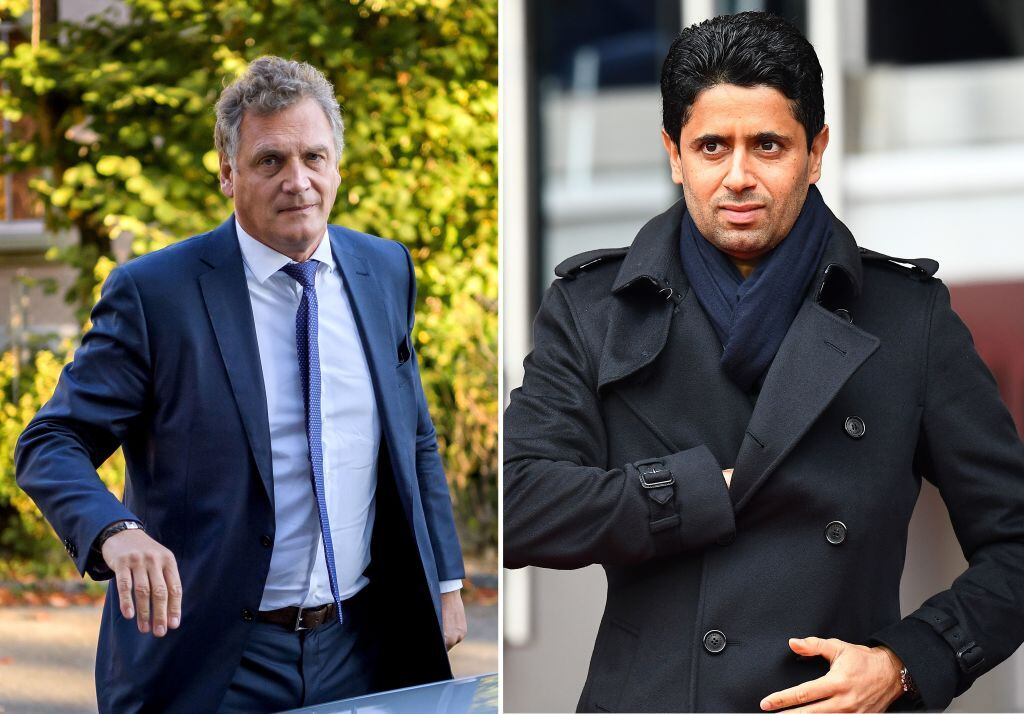 Jérôme Valcke y Nasser Al-Khelaifi