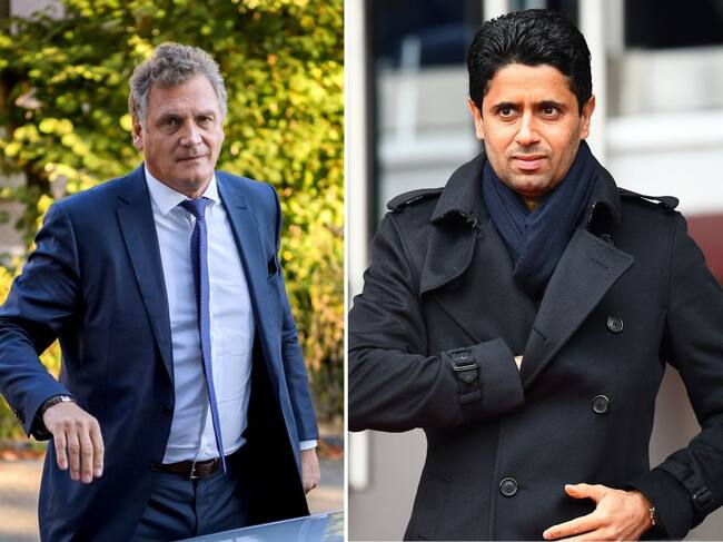 Jérôme Valcke y Nasser Al-Khelaifi