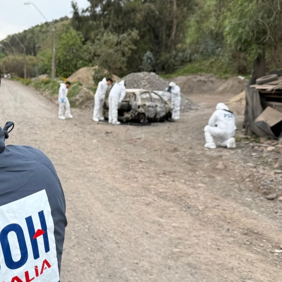 Macabro hallazgo en San Bernardo: descubren un cuerpo calcinado al interior del maletero de un vehículo